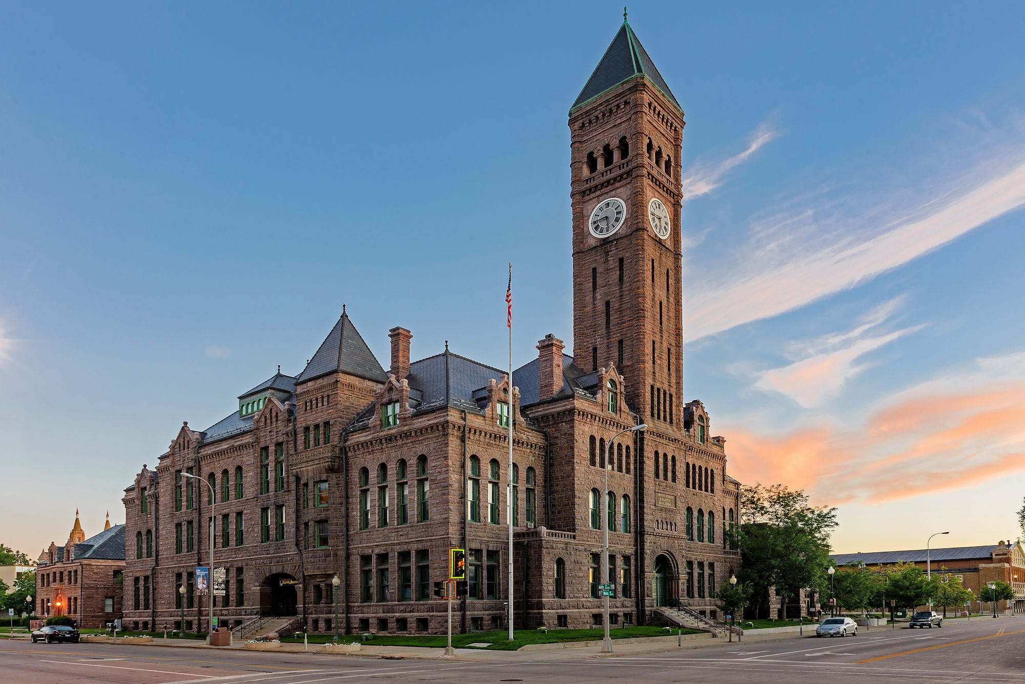 The historic Old Courthouse Museum in downtown Sioux Falls
